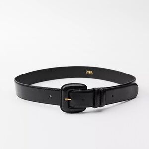 Zara Sleek Black Belt